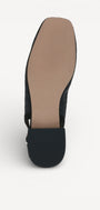MUIL +SLINGBACK-Zwart leer