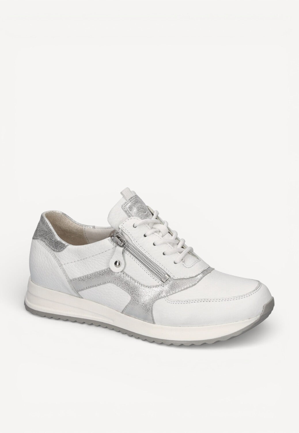 DAMES SPORTIEVE VETERSCHO-Wit leer