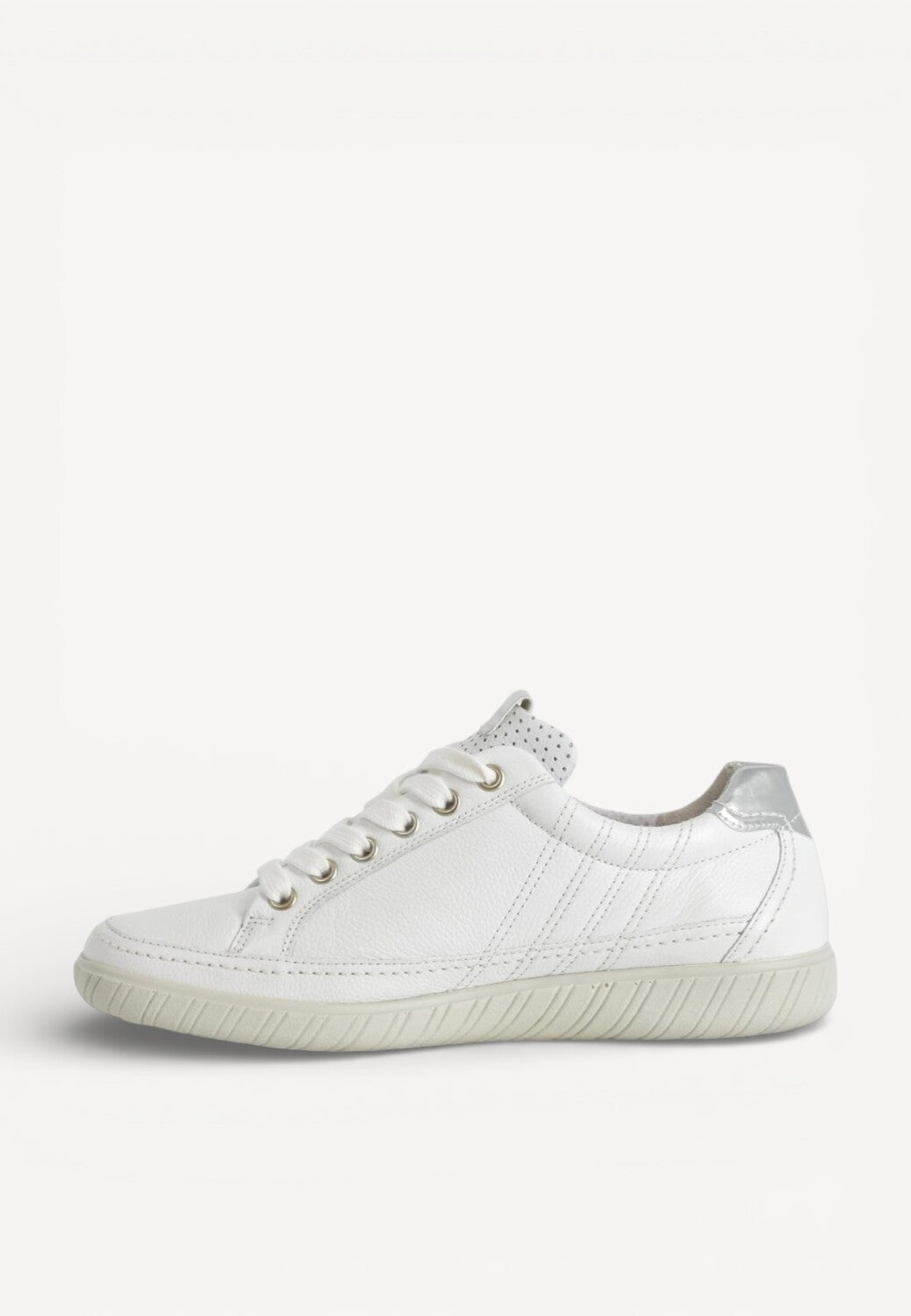 DAMES SPORTIEVE VETERSCHO-Wit leer