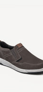 Heren instapper-Beige suède/nubuck