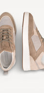 Heren veterschoenen-Bruin combi kleur