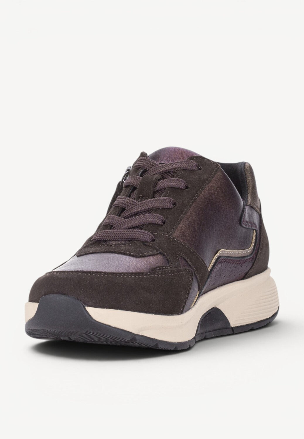 DAMES SPORTIEVE VETERSCHO-Bruin combi kleur