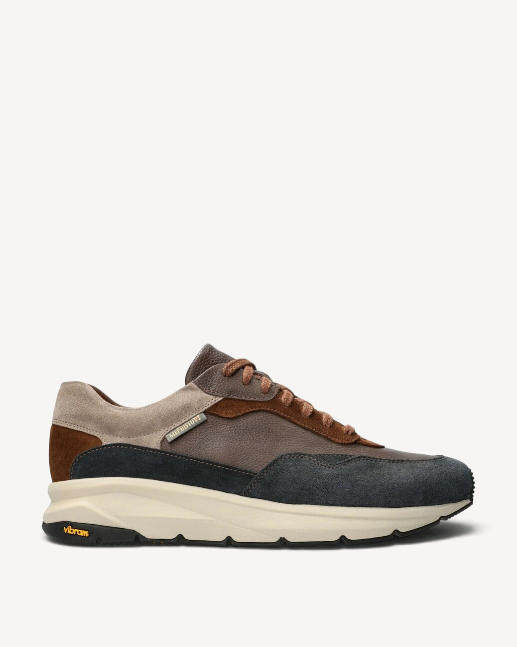Heren veterschoenen-Blauw suède/nubuck