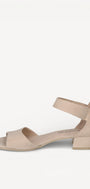 DAMES OPEN SCHOENEN-Beige suède/nubuck