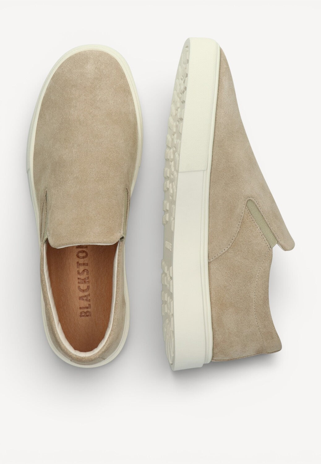 Heren instapper-Beige suède/nubuck