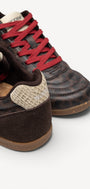 DAMES SPORTIEVE VETERSCHO-Bruin combi kleur