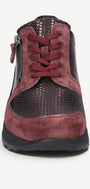 DAMES SPORTIEVE VETERSCHO-Rood suède/nubuck