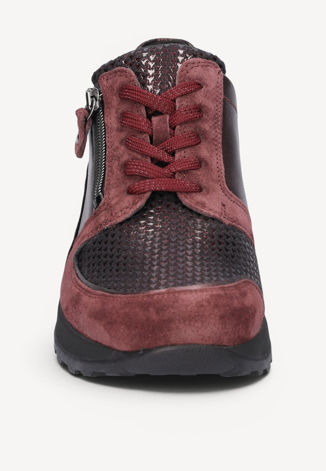 DAMES SPORTIEVE VETERSCHO-Rood suède/nubuck