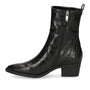 DAMES BOOTS+KORT LAARS-Zwart leer