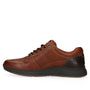 Heren veterschoenen-Bruin leer