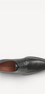 Heren veterschoenen-Zwart leer