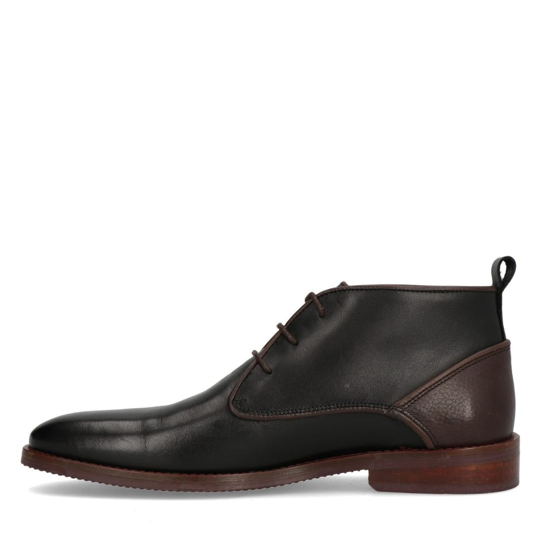 Heren boots-Zwart leer