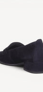 DAMES INSTAPSCHOENEN-Blauw suède/nubuck