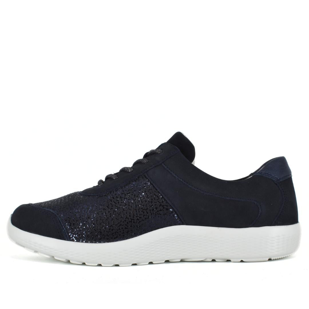 DAMES SPORTIEVE VETERSCHO-Blauw suède/nubuck