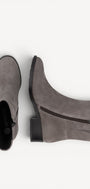 DAMES BOOTS+KORT LAARS-Grijs suède