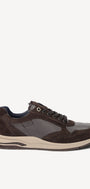 Heren veterschoenen-Bruin combi kleur