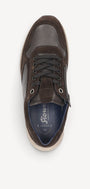 Heren veterschoenen-Bruin combi kleur