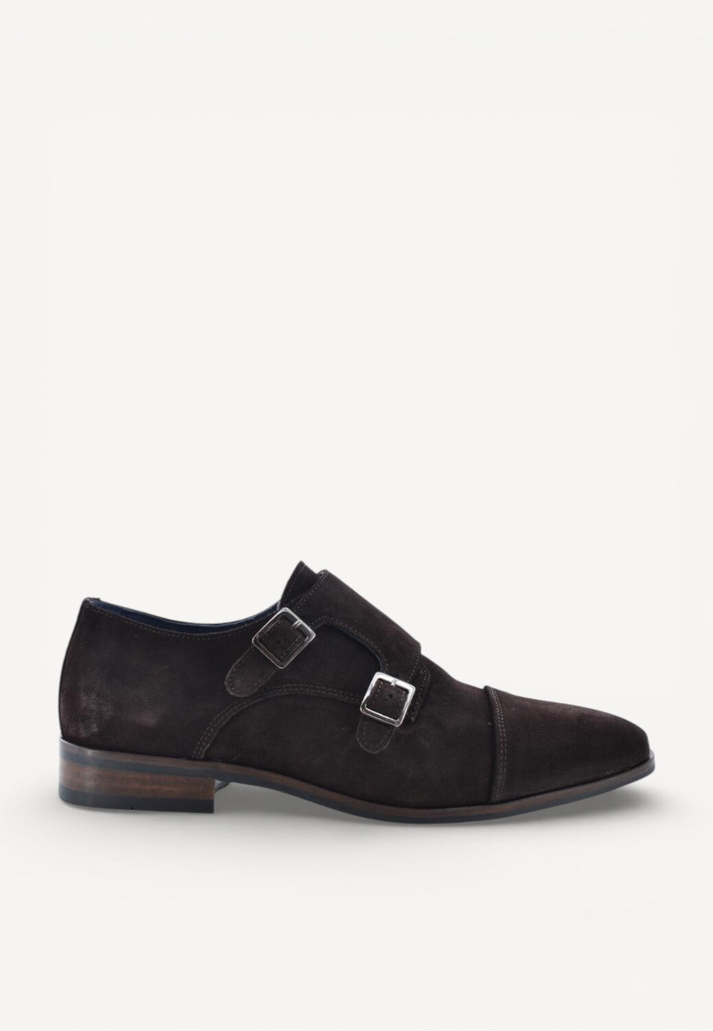 Heren veterschoenen-Bruin suède