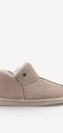Dames dichte pantoffels-Beige suède/nubuck
