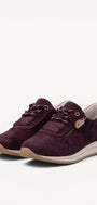 DAMES SPORTIEVE VETERSCHO-Rood suède/nubuck