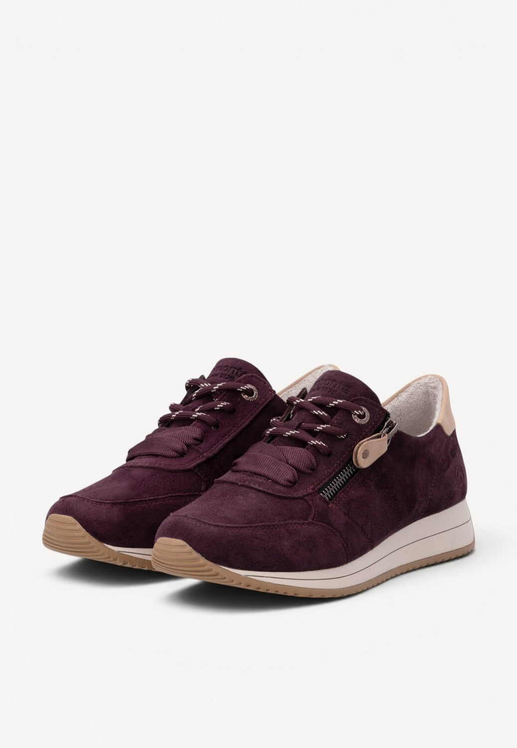 DAMES SPORTIEVE VETERSCHO-Rood suède/nubuck