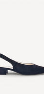 MUIL +SLINGBACK-Blauw suède/nubuck