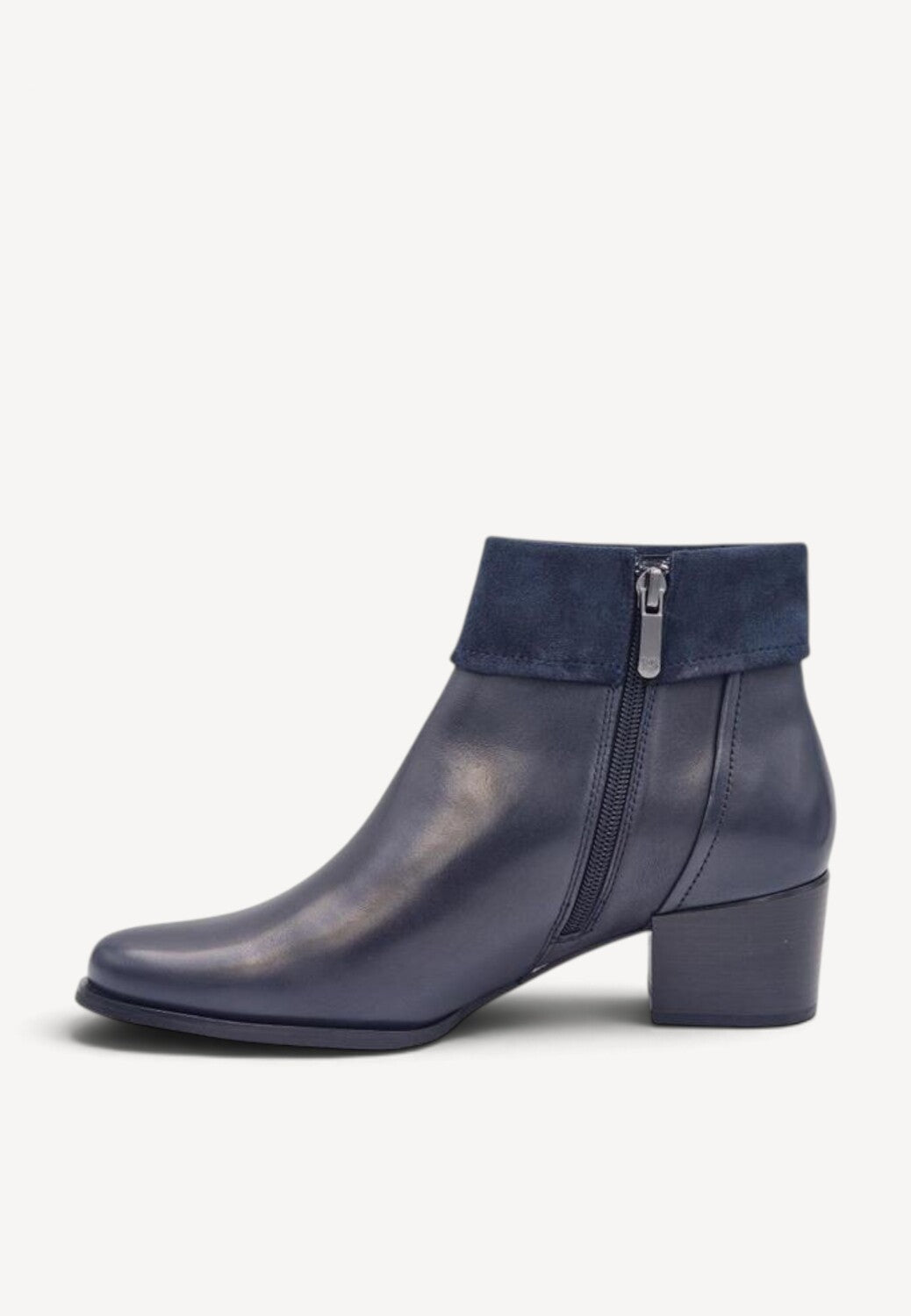 DAMES BOOTS+KORT LAARS-Blauw leer