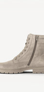 DAMES BOOTS+KORT LAARS-Beige suède/nubuck