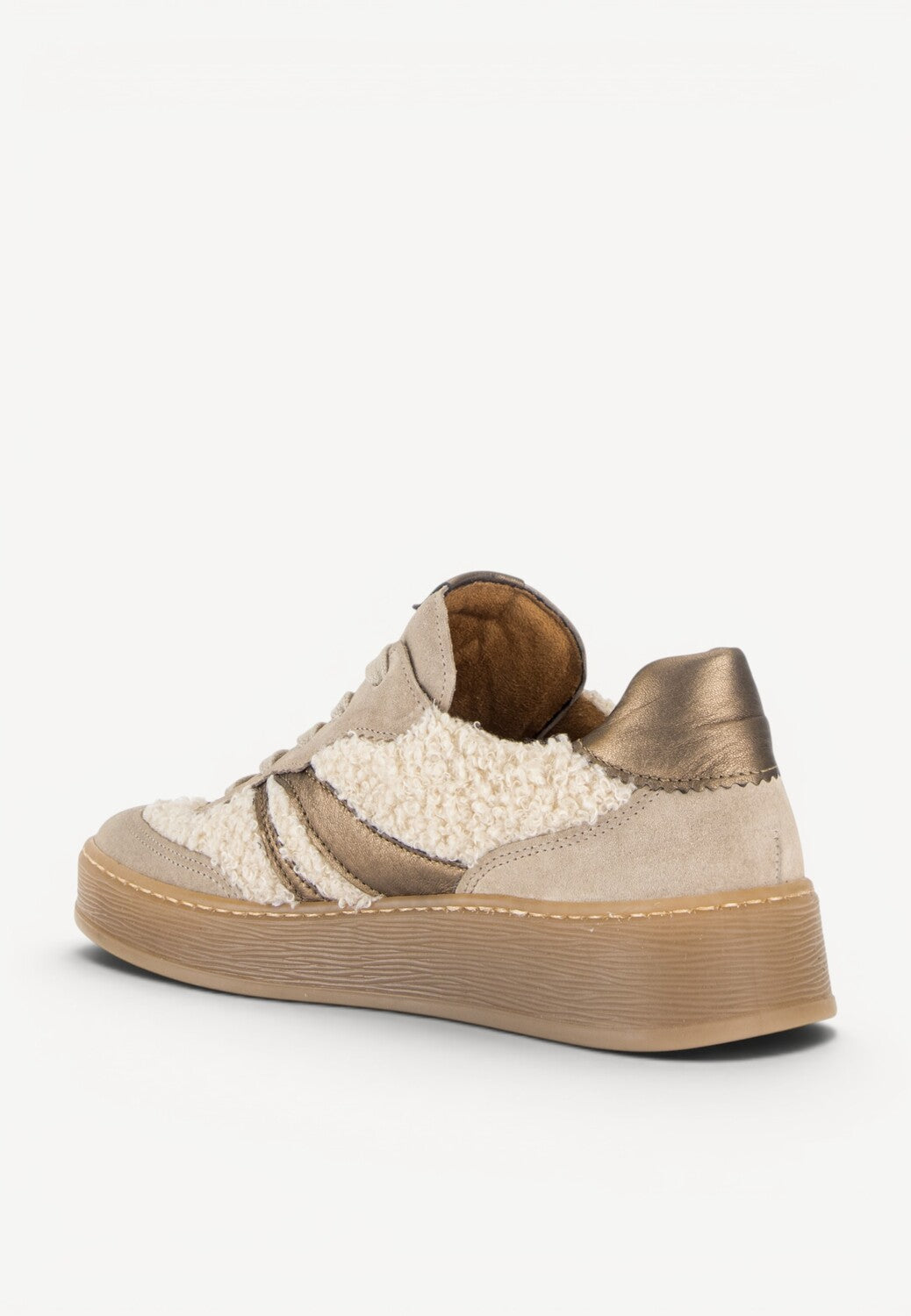 DAMES SPORTIEVE VETERSCHO-Beige suède/nubuck