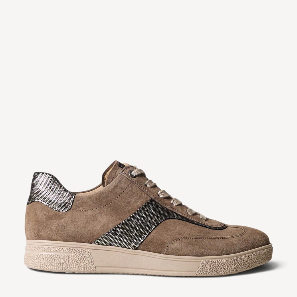 DAMES SPORTIEVE VETERSCHO-Beige suède/nubuck