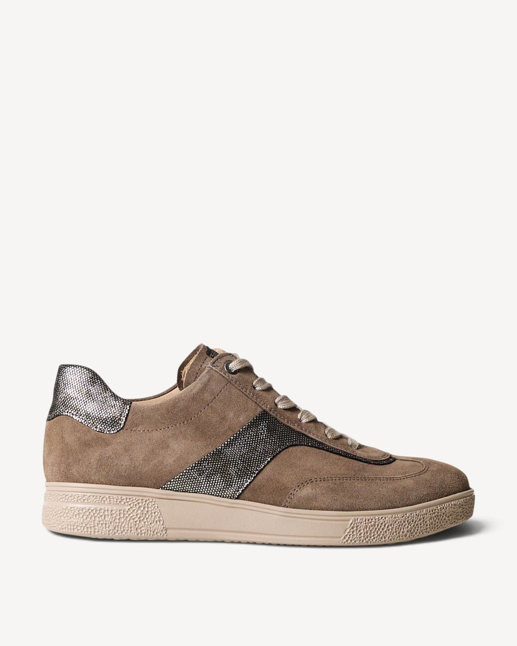 DAMES SPORTIEVE VETERSCHO-Beige suède/nubuck