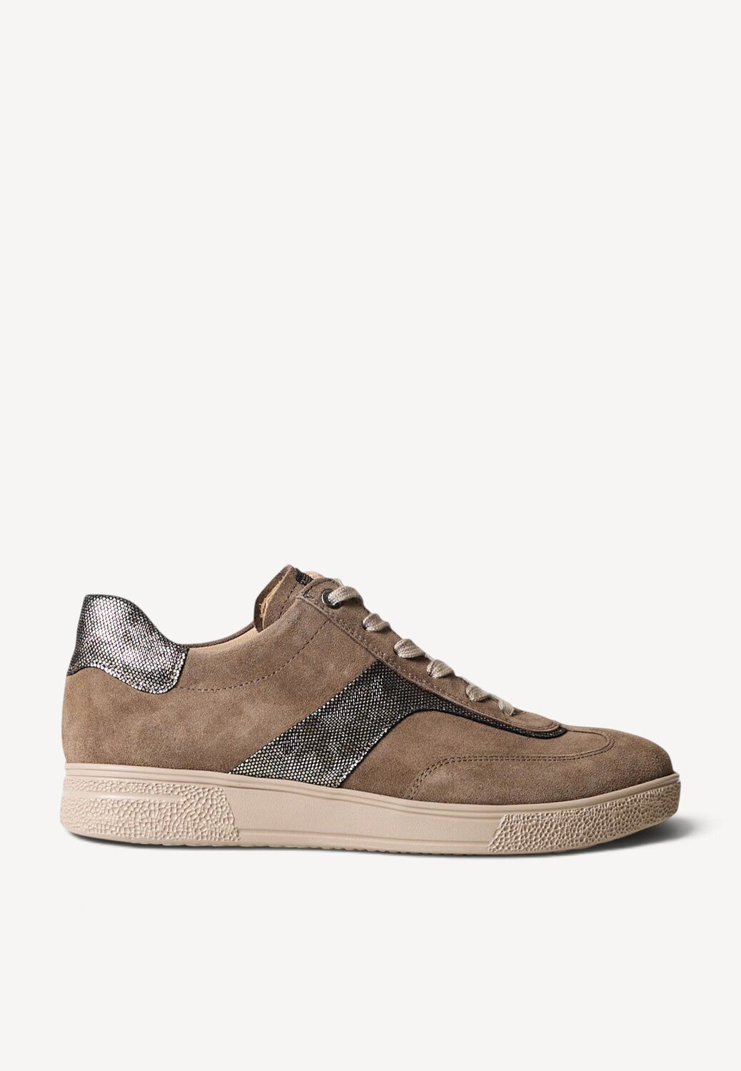 DAMES SPORTIEVE VETERSCHO-Beige suède/nubuck