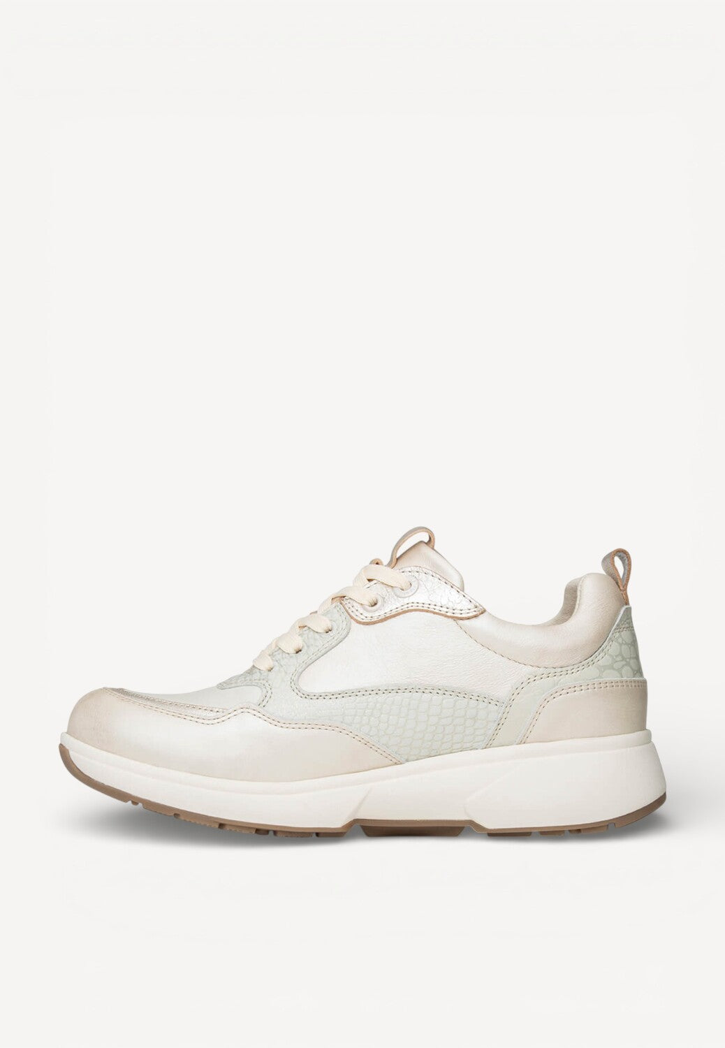 DAMES SPORTIEVE VETERSCHO-Beige leer