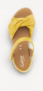 DAMES OPEN SCHOENEN-Geel suède/nubuck