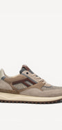 Heren veterschoenen-Bruin combi kleur