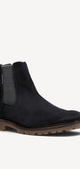 Heren boots-Blauw suède/nubuck