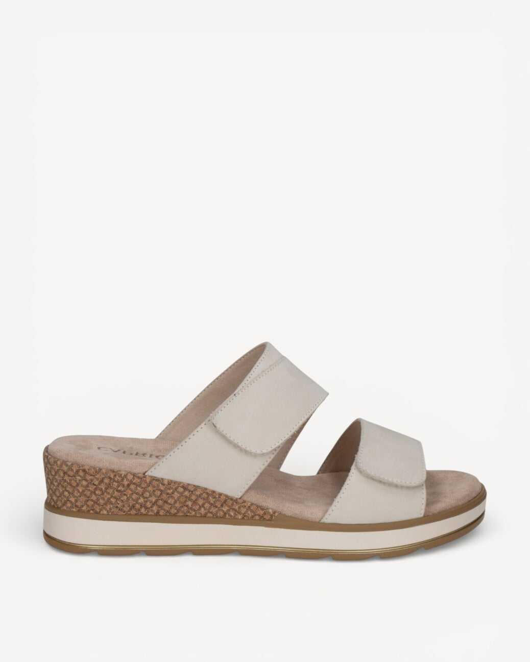 DAMES OPEN SCHOENEN-Beige suède/nubuck