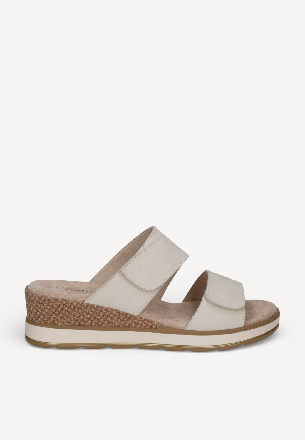 DAMES OPEN SCHOENEN-Beige suède/nubuck