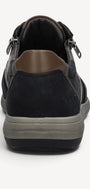 Heren veterschoenen-Blauw suède/nubuck