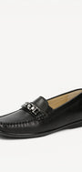 DAMES INSTAPSCHOENEN-Zwart leer