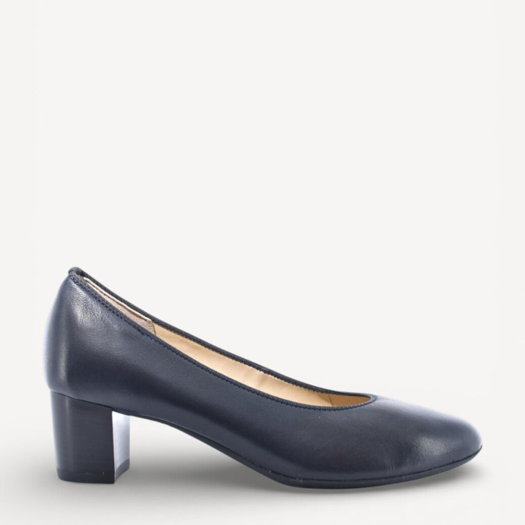 BALLERINAS + PUMPS-Blauw leer
