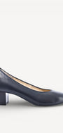 BALLERINAS + PUMPS-Blauw leer