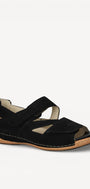 DAMES OPEN SCHOENEN-Zwart suède