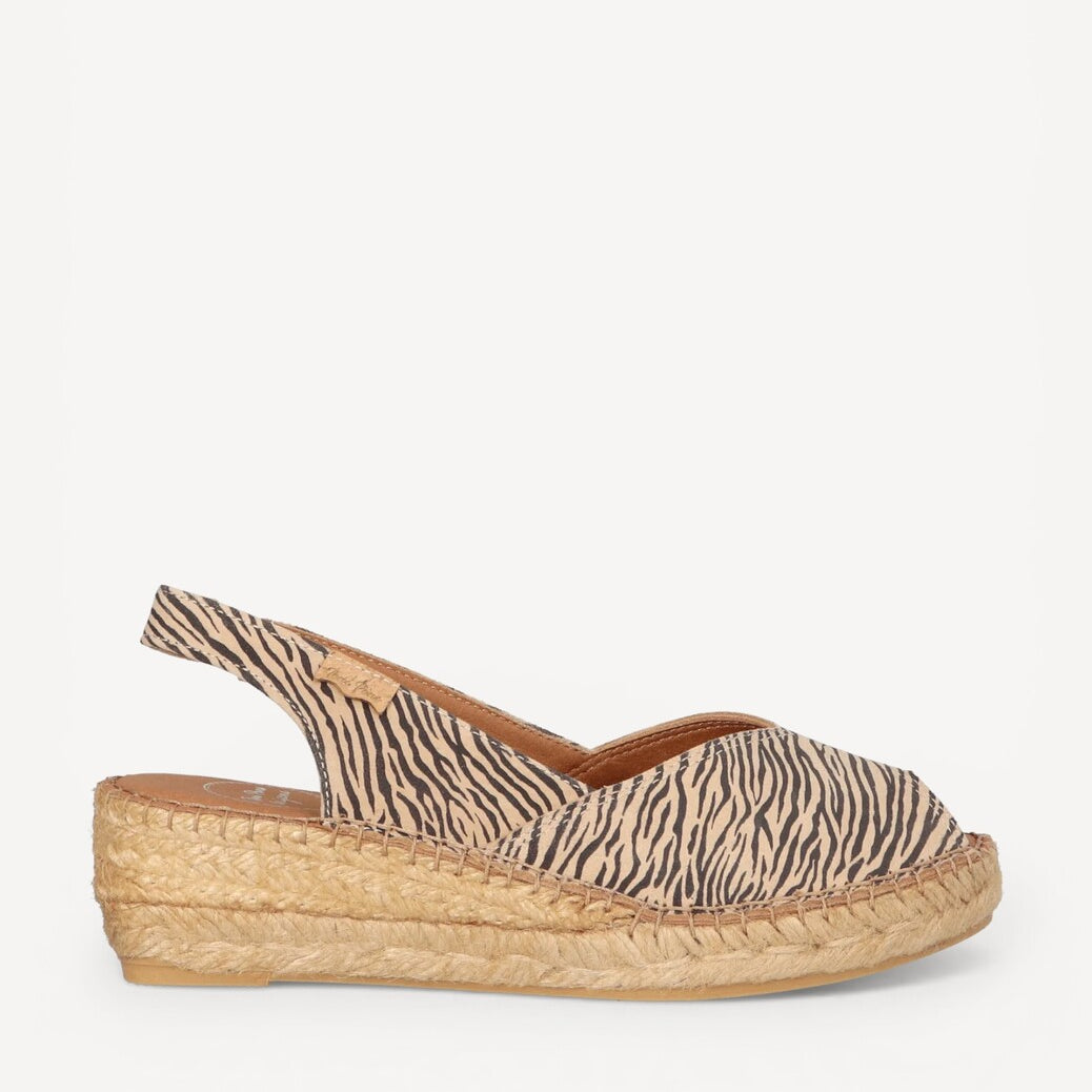 DAMES OPEN SCHOENEN-Beige combi kleur