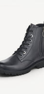 DAMES BOOTS+KORT LAARS-Blauw leer