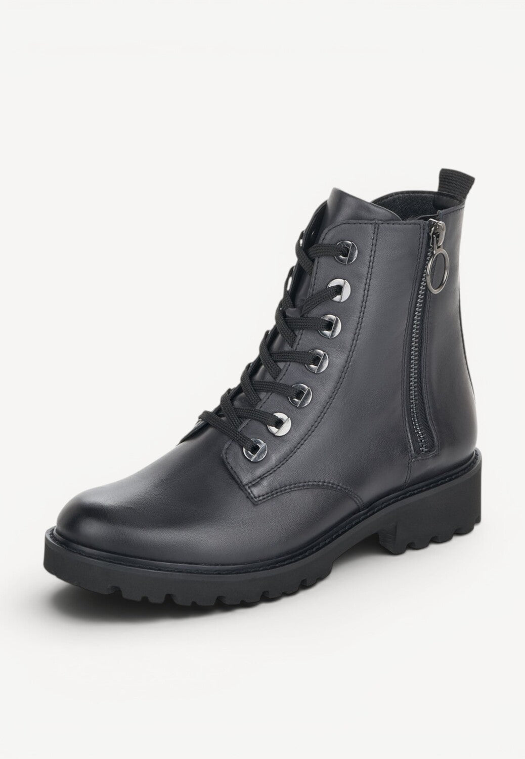 DAMES BOOTS+KORT LAARS-Blauw leer