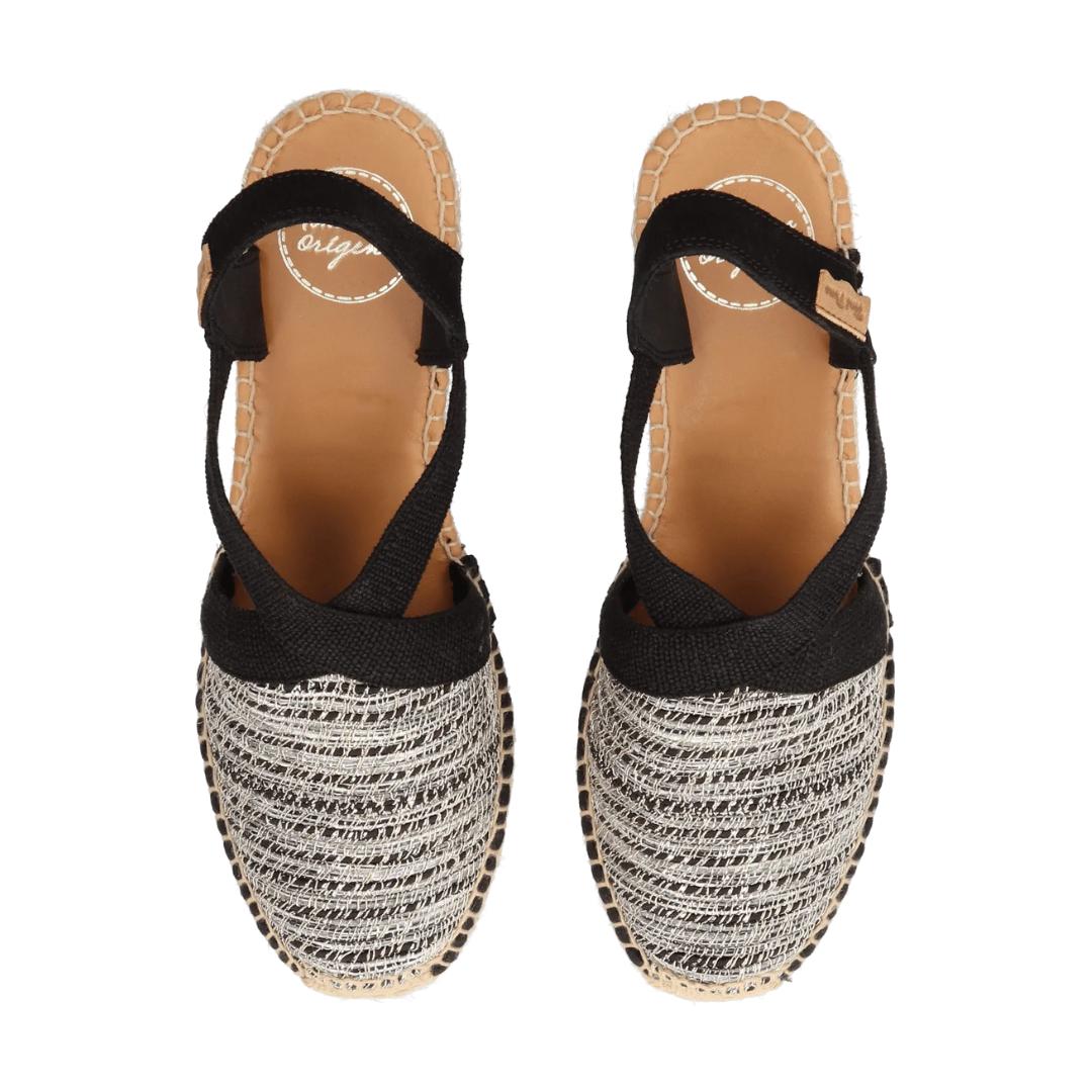 MUIL +SLINGBACK-Zwart combi kleur