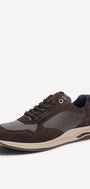 Heren veterschoenen-Bruin combi kleur