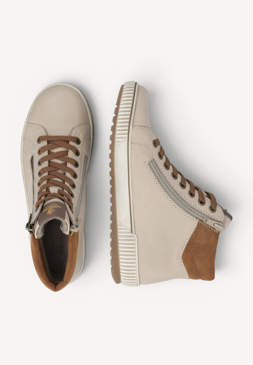 DAMES SPORTIEVE VETERSCHO-Beige leer