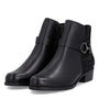 DAMES BOOTS+KORT LAARS-Zwart leer